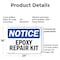 Signmission Epoxy Repair Kit, 24 in W x Rectangle, Plastic OS-2PACK-NS-P-1824-L-12116 - alternate 2